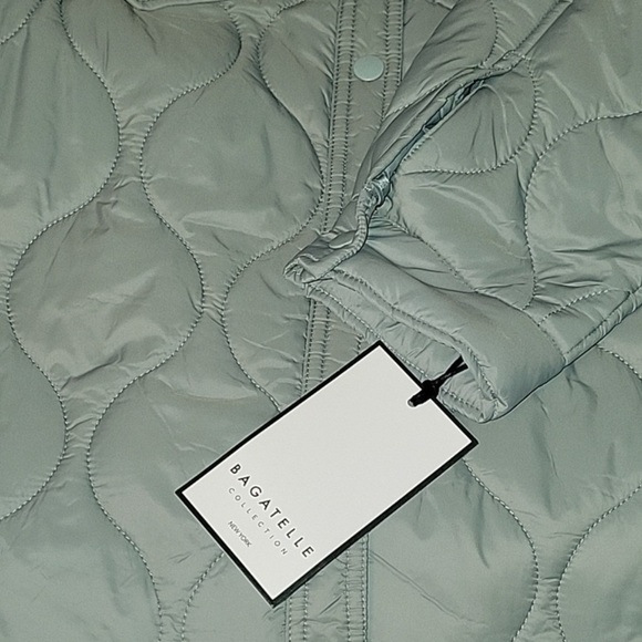Bagatelle Green Quilted Shacket Jacket NWT Size XS - Picture 4 of 7